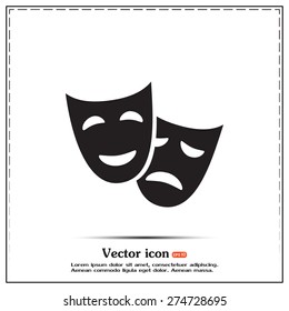 facial mask symbol vector illustration