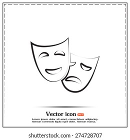 facial mask symbol vector illustration