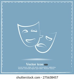 facial mask symbol vector illustration