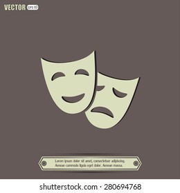 facial mask symbol vector illustration