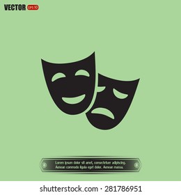 facial mask symbol vector illustration