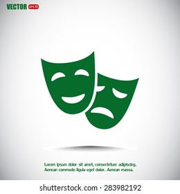 facial mask symbol vector illustration