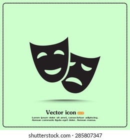 facial mask symbol vector illustration