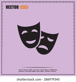 facial mask symbol vector illustration