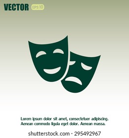 facial mask symbol vector illustration