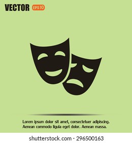 facial mask symbol vector illustration