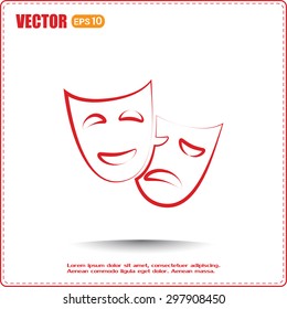 facial mask symbol vector illustration
