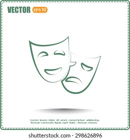 facial mask symbol vector illustration