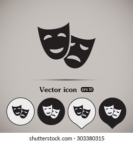 facial mask symbol vector illustration