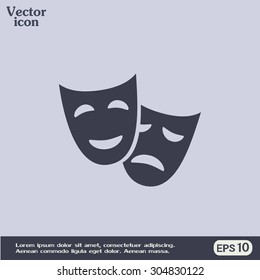 facial mask symbol vector illustration