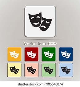 facial mask symbol vector illustration