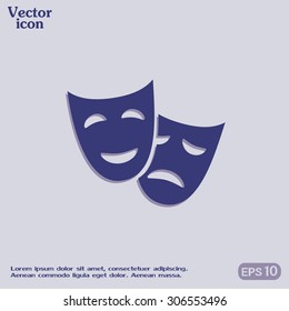 facial mask symbol vector illustration