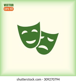 facial mask symbol vector illustration
