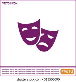 facial mask symbol vector illustration