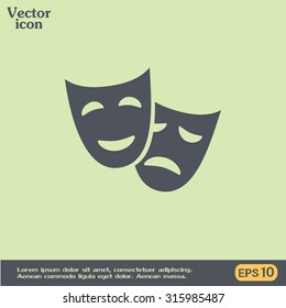 facial mask symbol vector illustration