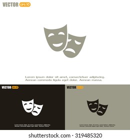 facial mask symbol vector illustration