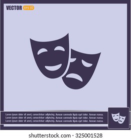 facial mask symbol vector illustration