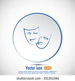 facial mask symbol vector illustration