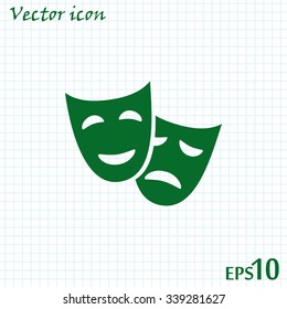 facial mask symbol vector illustration