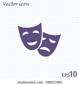 facial mask symbol vector illustration