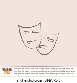facial mask symbol vector illustration