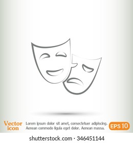 facial mask symbol vector illustration
