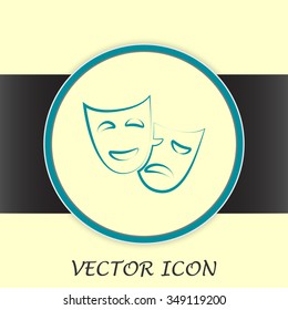 facial mask symbol vector illustration