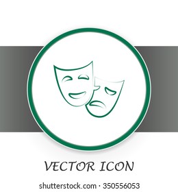 facial mask symbol vector illustration