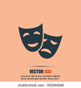 facial mask symbol vector illustration