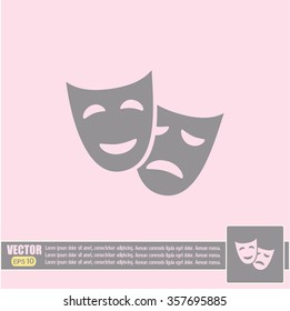 facial mask symbol vector illustration