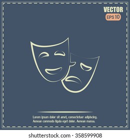 facial mask symbol vector illustration