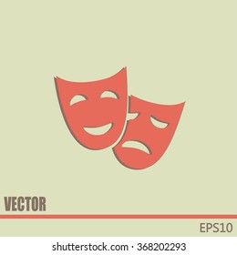 facial mask symbol vector illustration