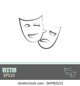 facial mask symbol vector illustration