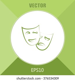 facial mask symbol vector illustration