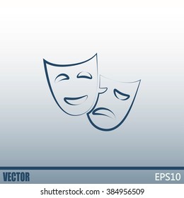 facial mask symbol vector illustration