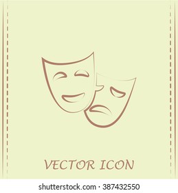 facial mask symbol vector illustration