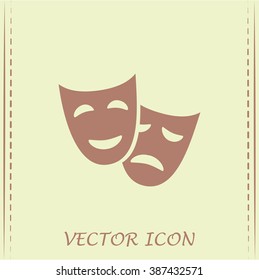 facial mask symbol vector illustration