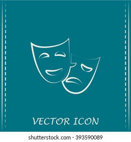 facial mask symbol vector illustration