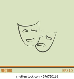 facial mask symbol vector illustration