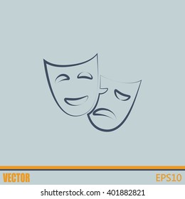 facial mask symbol vector illustration