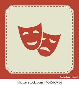 facial mask symbol vector illustration