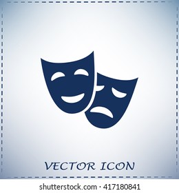 facial mask symbol vector illustration