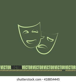 facial mask symbol vector illustration