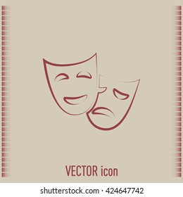 facial mask symbol vector illustration