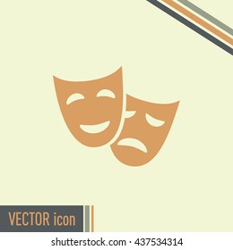 facial mask symbol vector illustration