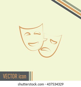 facial mask symbol vector illustration