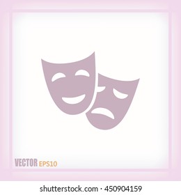 facial mask symbol vector illustration