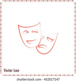 facial mask symbol vector illustration