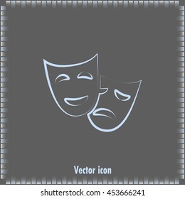 facial mask symbol vector illustration