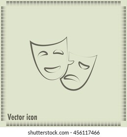 facial mask symbol vector illustration